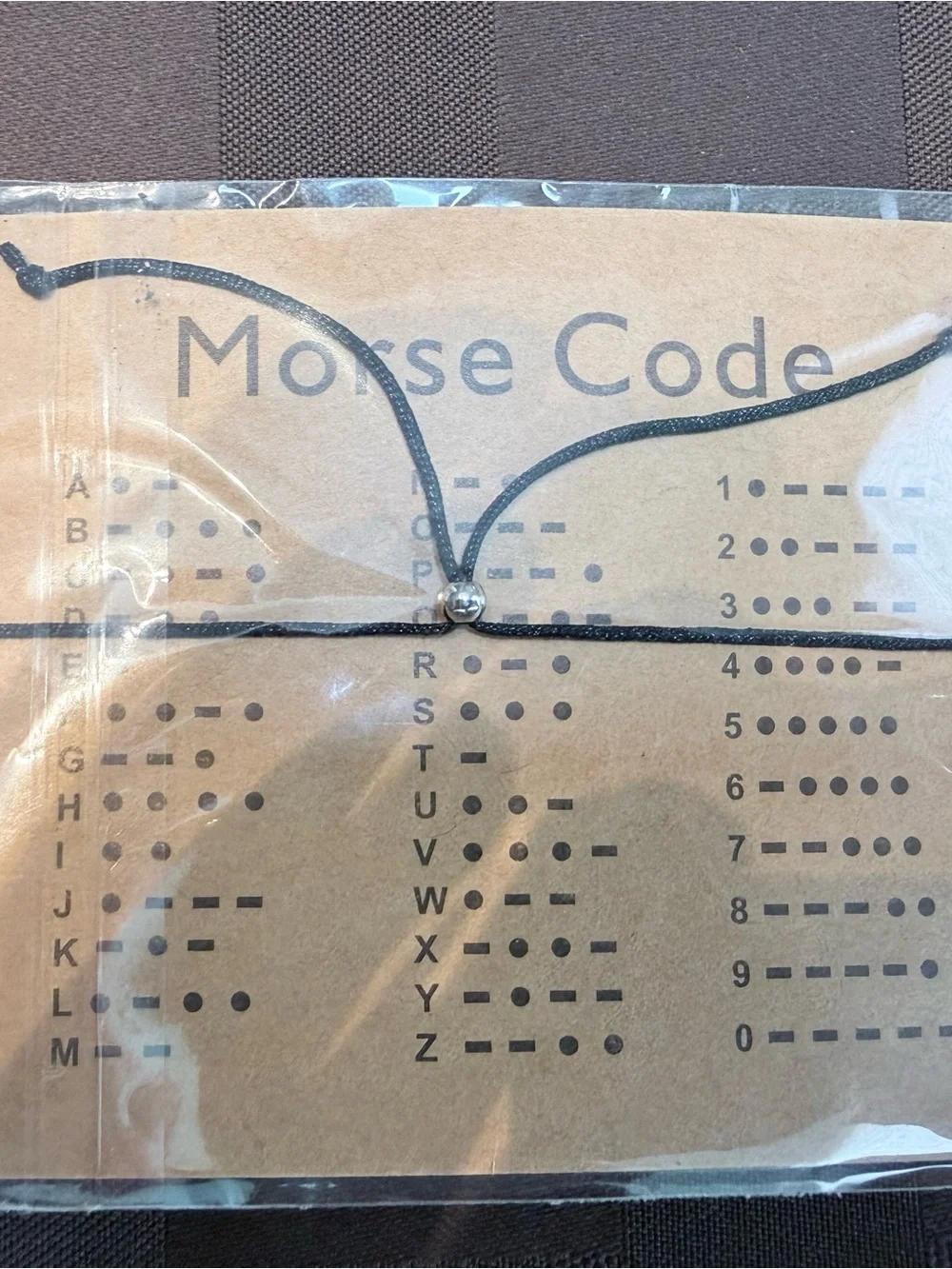 Brand New S925 Sterling Silver Morse Code 